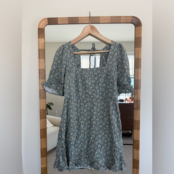 Rylee and Cru Claudia Dress || Blue Floral - S - Picture 2 of 3